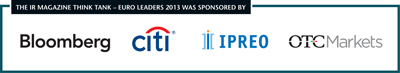 IR Magazine Think Tank – Euro Leaders 2013 sponsors