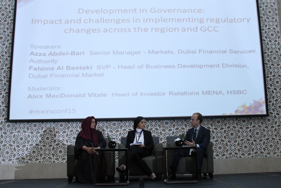 Governance Panel at MEIRS conference 2015
