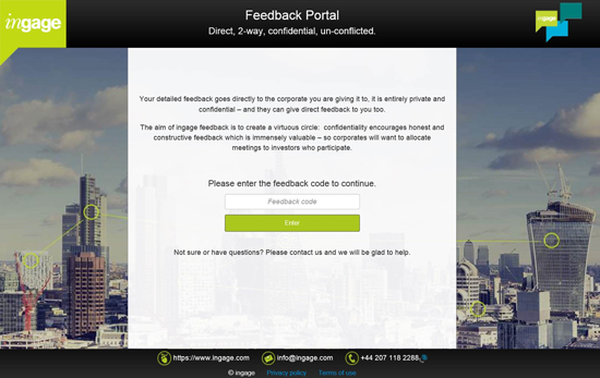 ingage feedback platform