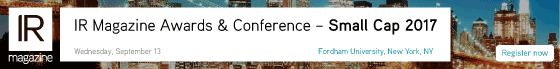 IR Magazine Conference - Small Cap 2017